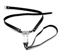 WEJFHBCOV Ceinture de chasteté en cuir for femme SM, taille ajustable, dispositif de chasteté invisible BDSM, jouet sexuel for couples, jeux de rôle