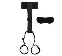 WEJFHBCOV Ensemble de bondage BDSM en cuir PU, menottes, collier et bandeau, taille réglable, lit SM, jouets sexuels de flirt for Couples