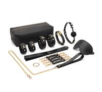 WEJFHBCOV Ensemble de contraintes BDSM 9 pièces, ensemble de bondage SM, jouets sexuels for hommes, femmes et couples(Black)