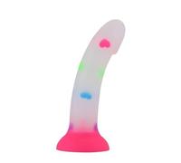 WEJFHBCOV Gode anal de 18 cm de long en silicone souple avec ventouse mains libres, adapté aux femmes et aux couples
