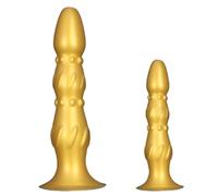 WEJFHBCOV Gode anal en silicone 2 tailles S/L, gode extra long avec ventouse, gode anal super doux, jouets anaux for hommes et femmes, masturbation(S)