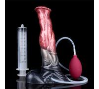 WEJFHBCOV Gode gicleur à ventouse puissante, extra long de 25,5 cm, en forme de cheval, avec fonction éjaculation, jouets sexuels for hommes et femmes.(C)