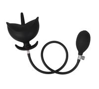 WEJFHBCOV Gode gonflable 12 cm avec pompe gode anal en silicone accessoires SM adapté aux couples et aux femmes imperméable et facile à nettoyer