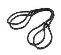 WEJFHBCOV Menottes SM en corde de coton, design ajustable, disponibles en 2 couleurs, en corde de chanvre. Accessoire sexuel for couples.(Schwarz)