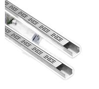 WEJNAOQI Kit de Drainage français en Acier Inoxydable - Système de Drainage Souterrain Efficace for allées, Jardins et allées.(15x4cm 2 Pcs)