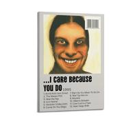 WEJWHHTHUU Aphex Twin ... Impression sur toile « I Care Because You Do » - Impression sur toile - Impression esthétique - Peinture d'art moderne pour salon - 60 x 90 cm - Style cadre