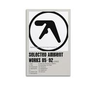WEJWHHTHUU Aphex Twin Selected Ambient Works 85-92 Poster esthétique sur toile Peinture d'art moderne pour salon 30 x 45 cm