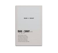 WEJWHHTHUU Dan + Shay Posters, impression sur toile, impression esthétique, art moderne, peinture pour salon, 60 x 90 cm, style sans cadre