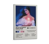 WEJWHHTHUU Poster sur toile « And in the Darkness Hearts Aglow by Weyes Blood » - Impression sur toile - Esthétique - Peinture d'art moderne pour salon - 30 x 45 cm - Style cadre