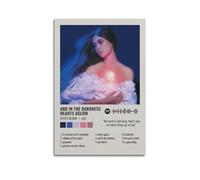 WEJWHHTHUU Poster sur toile « And in the Darkness Hearts Aglow by Weyes Blood » - Impression sur toile - Impression esthétique - Peinture d'art moderne pour salon - 50 x 75 cm - Style sans cadre