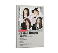 WEJWHHTHUU TripleS - Impression sur toile - Ange acide d'Asie - Impression sur toile - Esthétique - Peinture d'art moderne pour salon - 50 x 75 cm - Style cadre