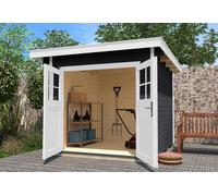 Weka Abri de jardin en bois d’épicéa toiture monopente anthracite - 4,9 m² - 179.2421.46001