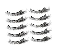 WEKADRIN 1 boîte Faux Cils Naturels Multi-couches Effet Vaporeux pour Maquillage Femmes Look Naturel Léger pour Usage Personnel et Professionnel Style Œil de Chat Fox Eye
