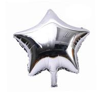 WEKADRIN 10 Pièces Ballons Étoiles Argentés Ballon Hélium Décoratif pour Anniversaire Mariage Saint Valentin Fête