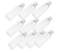 WEKADRIN 10 pièces Bouteilles Plastique Transparentes avec Bouchon à Charnière Flacons de Voyage Rechargeables pour Lotion et Shampooing Bouteilles Cosmétiques Étanches et Légères