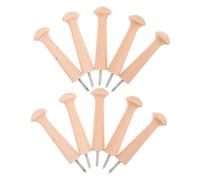 WEKADRIN 10 Pièces Crochet Mural Brut avec Vis Patères DIY pour Accrocher Manteaux Chapeaux Clés et Serviettes Organisateur Polyvalent pour Salle de Bain Cuisine et Atelier