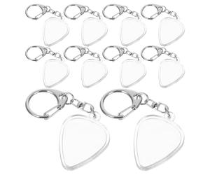 WEKADRIN 10 Pièces Guitar Pick Holder Pendant Lightweight Portable Plectrum Storage Box Compatible with Various Pick for Acoustic and Electric Guitar Accessories