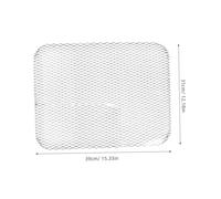 WEKADRIN 10 pièces Jetables Aluminium Résistantes Chaleur pour Barbecue Filet Rectangulaire Multifonction pour Cuisson Intérieure et Extérieure Lot