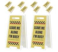 WEKADRIN 10 Pièces Lot de 10 Porte-mémos Acrylique Double Face « Ne Pas Déranger » 10 Pcs, Clip de Note Drôle pour Bureau, Panneau D'occupation Compact et Décoration de Bureau Humoristique