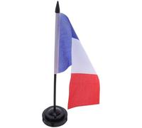 WEKADRIN 10 pièces Mini Drapeau de Table France avec Socle Stable Décor de Bureau Polyvalent pour Réunion et Espace de Travail