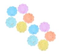 WEKADRIN 10 pièces Moules à Cupcakes Silicone Réutilisables Lot de Moules Pâtisserie Antiadhésifs pour Muffins et Gâteaux Couleurs Pastel Assorties pour Boulangeries et