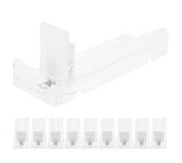 WEKADRIN 10 Pièces Pousseur Automatique de Supermarché en Plastique pour Organisation des Étagères, Gestion Automatique des Boissons et Canettes en Rayon