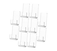 WEKADRIN 10 pièces Présentoir Mural Vinyle Acrylique Transparent Support Mural Disque Robuste pour Rangement Espace Travail et Collection Disques Vinyles Étagères Flottantes Modernes pour