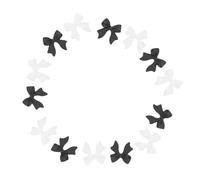 WEKADRIN 100 pièces Charms Ongles Nœud Résine Décorations Manucure DIY Accessoires Mode et pour Ongles Artificiels