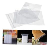 WEKADRIN 100 pièces Lot de Sachets Plastiques Épais Refermables à Zip Sacs de Rangement Hermétiques Renforcés pour Bijoux Cuisine et Bricolage