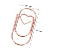 WEKADRIN 100 pièces Mini Trombones Métalliques Multifonctions Clips Papier Délicats et Flexibles pour Bureau et Maison Petits Marque Pages pour Organisation et Loisirs Créatifs