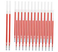 WEKADRIN 100 Pièces Recharges Stylos à Gel Recharge Stylo Press Type Pointe Lisse et Pratique Remplacement Portable pour Bureau et École Couleurs Rouge