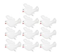 WEKADRIN 10pièces Ballons Colombes Blanches Aluminium Décorations De Mariage Et Commémoratives Pour Fêtes Anniversaire Accessoires De Fête