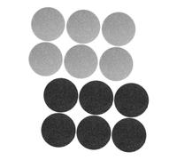 WEKADRIN 12 pièces Lot de Recharges pour Pied Électrique Abrasifs Blancs et Noirs Grattoir Pédicure pour Élimination Corne et Peaux Mortes Accessoires Durables et Pratiques pour Soin