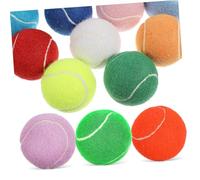 WEKADRIN 12 Pièces Tennis Balls for Dogs Puppy Training Toys Bulk Dog Toys Safe Rubber Pet Playing Balls with Mesh Bag