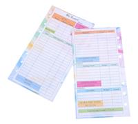 WEKADRIN 14 feuilles Recharge Budget Planner Inserts Papier Épais Anti-bavure pour Carnet Finance Organisation Flexible et Multiscène