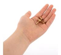 WEKADRIN 14 Paires de Rivets en Cuivre pour Manches de Couteaux Vis à Tête Plate 14 MM Accessoires de Fixation DIY pour Couteaux Cuisine et Réparation de Poignées en Bois Fournitures