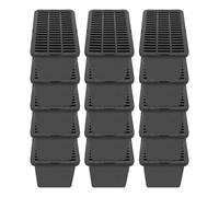 WEKADRIN 15 pièces Boîte Transport Reptile Plastique avec Couvercle Coffret Portable Respirant pour Tortues Lézards Hamsters et Petits Animaux Compactes pour Élevage et Transport Facile