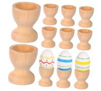 WEKADRIN 15 Pièces Support Œufs DIY pour Garçon Fille Plateau Forme de Verre à Vin pour Peinture et Décoration Dœufs de Pâques Porte Œufs Tabletop