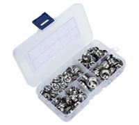 WEKADRIN 180 pièces Kit de Rondelles Acier Inoxydable Gasket à Tête Fraisée Forme de Coupe Résistantes à la Corrosion pour Bricolage et Industrie