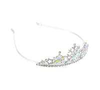 WEKADRIN 1Pc Enfants Couronne Bandeau Joyeux Anniversaire Ballon Bandeau Cheveux Couronne Enfant Strass Coiffure Couronne Pour Enfants Décorations D'Anniversaire Flocon De Neige