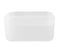 WEKADRIN 1pièce Boîte de Rangement Maquillage Transparente avec Grand Compartiment Boîte de Stockage Pratique Antidérapante pour Cosmétiques et Petits Objets Rangement Commode Compact