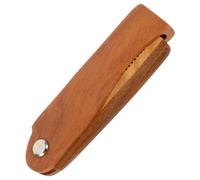 WEKADRIN 1pièce Peigne à Barbe Pliant Bois Avec Étui Cuir Peigne De Coiffure Léger Et Portable Pour Hommes Pour Voyage Et Entretien Barbe