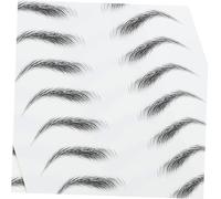 WEKADRIN 2 pièces Autocollants Sourcils Imitation de Transferts Naturels Sans Faciles à Appliquer pour Hommes et Femmes Pochoirs Sourcils Temporaires ou Fins
