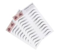 WEKADRIN 2 pièces Autocollants Sourcils Temporaires Noir Pochoirs Sourcils Transfert Facile à Utiliser Outil Maquillage pour Différents Types de Visages