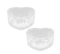 WEKADRIN 2 pièces Bol pour Hamster Petit Format Anti-Renversement Transparent Bol Eau Sécurisé pour Cage Accessoire Chinchilla Lot