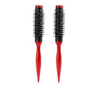 WEKADRIN 2 Pièces Brosse Ronde Nylon Ultra Douce Brosse Soufflante Cheveux Sensibles Démêlante et Coiffante Portable Outil Professionnel pour Volume Lissage et Bouclage