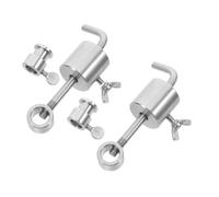 WEKADRIN 2 Pièces Contrepoids Rôtisserie INOX pour Brochettes et Stabilisateur Rotatif avec Angle Lot pour Barbecue Extérieur Sûr et Polyvalent