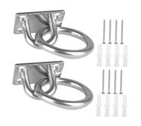 WEKADRIN 2 Pièces Crochets de Fixation Murale Acier Inoxydable Support de Plafond pour Installation Intérieure Extérieure Vis pour Plafonds Murs Brique