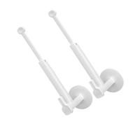 WEKADRIN 2 pièces Crochets de Fixation pour Rideaux sans Perçage Réglables et Extensibles Lot de Supports Muraux pour Maintien Sécurisé des Fenêtres
