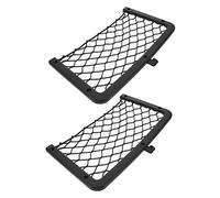 WEKADRIN 2 pièces Filet de Rangement Élastique pour Voiture Filet de Coffre Robuste Abs et Nylon Organisateur de Stockage Polyvalent pour Accessoires et Outils avec Crochets